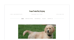 Desktop Screenshot of freshtrailspetsitting.com