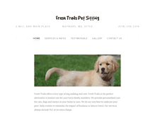 Tablet Screenshot of freshtrailspetsitting.com